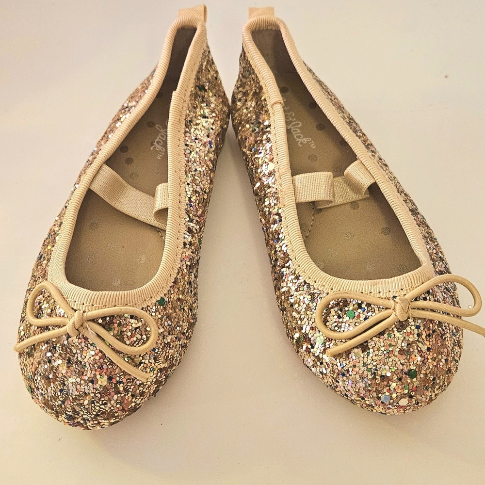 Cat & Jack Kids Glitter Ballet Flats